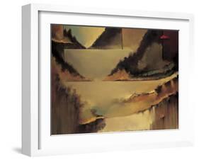 Behind the Curtain-Denis Jully-Framed Giclee Print