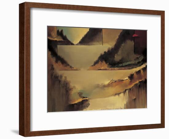 Behind the Curtain-Denis Jully-Framed Giclee Print