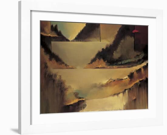 Behind the Curtain-Denis Jully-Framed Giclee Print