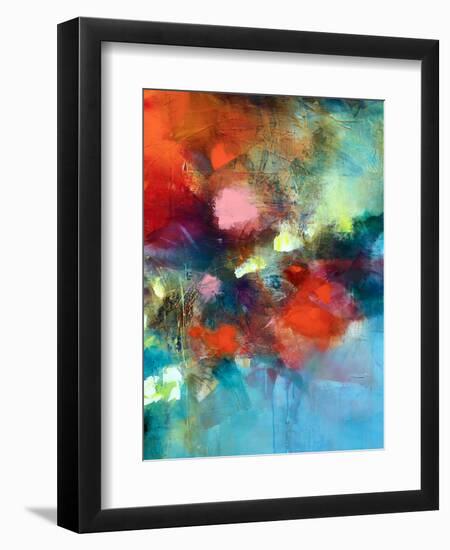 Behind The Flowers-Marianne Quinzin-Framed Art Print