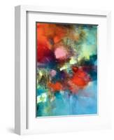 Behind The Flowers-Marianne Quinzin-Framed Art Print