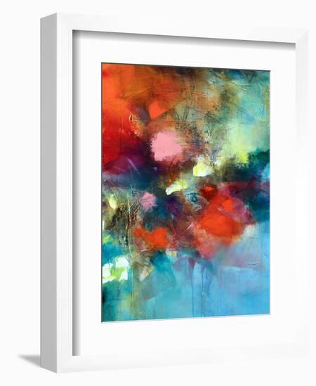 Behind The Flowers-Marianne Quinzin-Framed Art Print