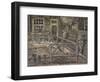Behind the House of Sein-Vincent van Gogh-Framed Premium Giclee Print