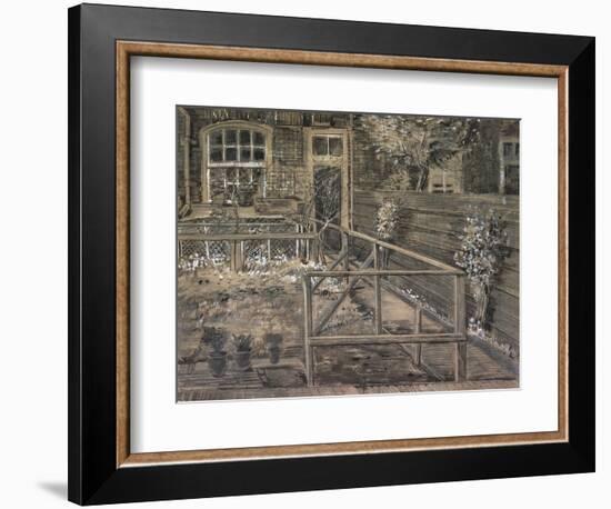 Behind the House of Sein-Vincent van Gogh-Framed Giclee Print