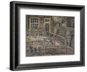 Behind the House of Sein-Vincent van Gogh-Framed Giclee Print