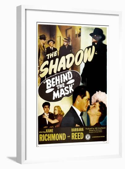 Behind the Mask, (aka The Shadow Behind the Mask ), Kane Richmond, Barbara Reed, 1946-null-Framed Art Print