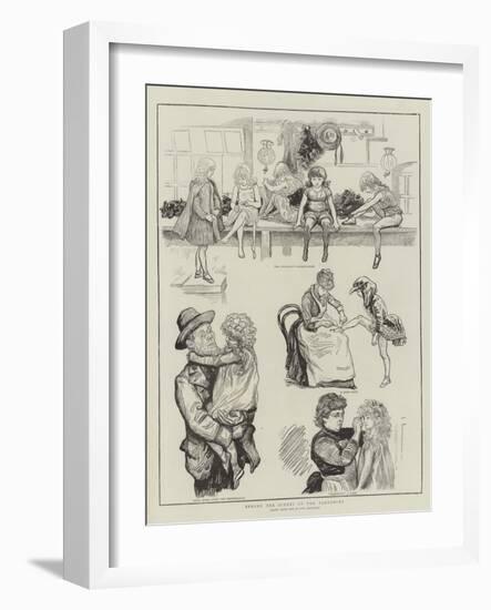 Behind the Scenes at the Pantomime-Charles Paul Renouard-Framed Giclee Print