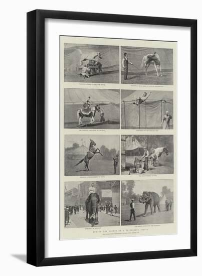Behind the Scenes of a Travelling Circus-null-Framed Giclee Print