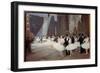 Behind the Scenes of the Opera Les Danceuses Starile En Tutu Appretant to Enter the Stage. Painting-Jean Beraud-Framed Giclee Print