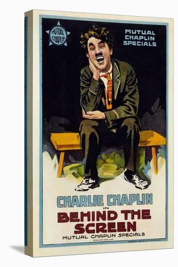 Behind the Screen, 1916-null-Stretched Canvas