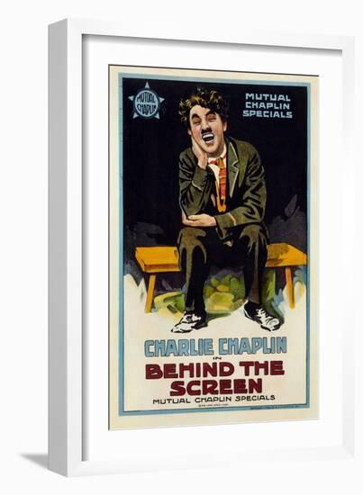 Behind the Screen, 1916-null-Framed Giclee Print