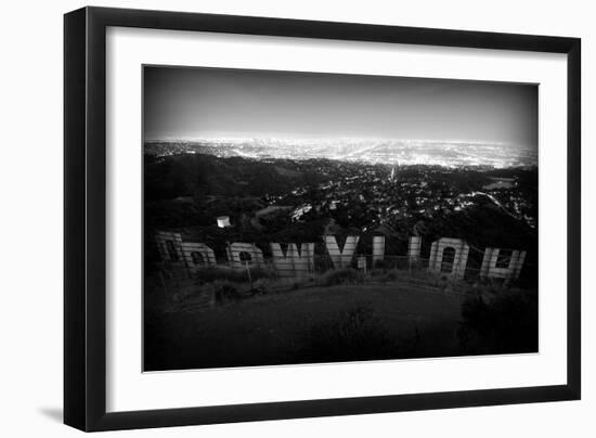 Behind the Sign-John Gusky-Framed Photographic Print