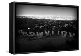 Behind the Sign-John Gusky-Framed Stretched Canvas