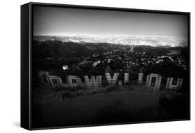 Behind the Sign-John Gusky-Framed Stretched Canvas