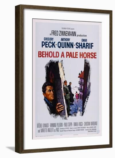 Behold a Pale Horse, Gregory Peck, Anthony Quinn, Omar Sharif, 1964-null-Framed Art Print