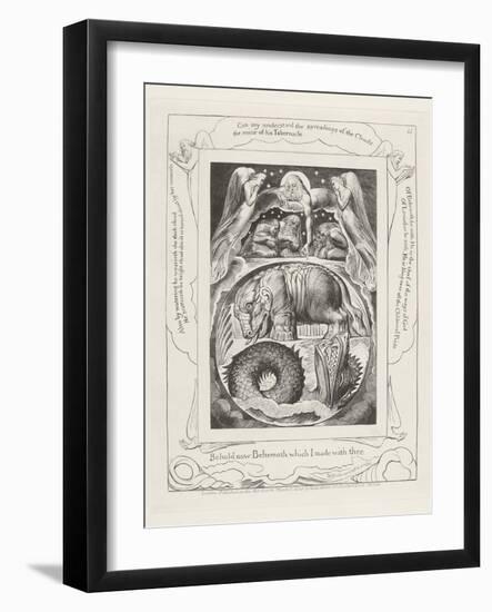 Behold Now Behemoth Which I Made with Thee, 1825-William Blake-Framed Giclee Print