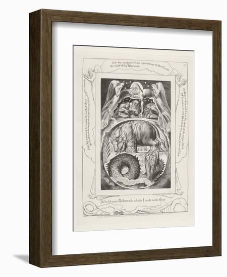 Behold Now Behemoth Which I Made with Thee, 1825-William Blake-Framed Giclee Print