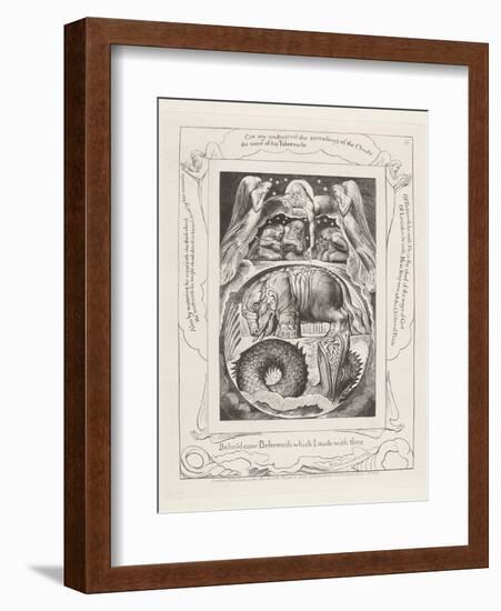 Behold Now Behemoth Which I Made with Thee, 1825-William Blake-Framed Giclee Print