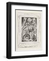 Behold Now Behemoth Which I Made with Thee, 1825-William Blake-Framed Giclee Print