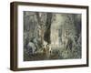 Bei Der Elefantenjagd-István Nagy-Framed Giclee Print
