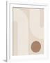 Beige Arc Poster No.1-Elena Ristova-Framed Giclee Print