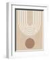 Beige Arc Poster No.3-Elena Ristova-Framed Premium Giclee Print