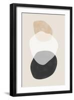 Beige Boho Shapes Artwork-Elena Ristova-Framed Giclee Print