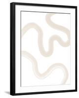 Beige Brush Stroke Poster No.2-Elena Ristova-Framed Giclee Print