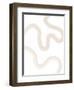 Beige Brush Stroke Poster No.2-Elena Ristova-Framed Premium Giclee Print