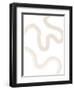 Beige Brush Stroke Poster No.2-Elena Ristova-Framed Premium Giclee Print