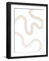 Beige Brush Stroke Poster No.2-Elena Ristova-Framed Giclee Print