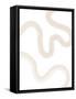 Beige Brush Stroke Poster No.2-Elena Ristova-Framed Stretched Canvas