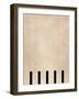 Beige Geometric Painting-Elena Ristova-Framed Giclee Print