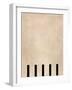 Beige Geometric Painting-Elena Ristova-Framed Giclee Print