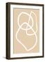 Beige Lines 03-1x Studio-Framed Giclee Print