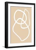 Beige Lines 03-1x Studio-Framed Giclee Print