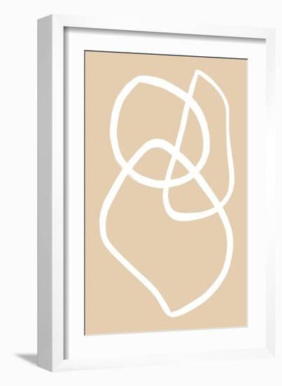 Beige Lines 03-1x Studio-Framed Giclee Print