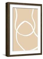 Beige Lines 04-1x Studio-Framed Giclee Print