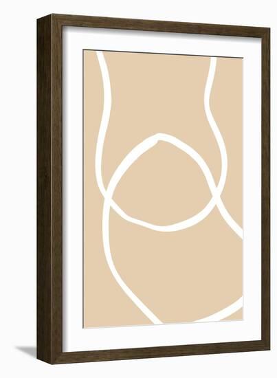 Beige Lines 04-1x Studio-Framed Giclee Print