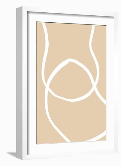 Beige Lines 04-1x Studio-Framed Giclee Print