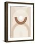 Beige mid Century Poster No.1-Elena Ristova-Framed Giclee Print