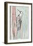 Beige Woodpecker II-Patricia Pinto-Framed Art Print