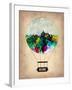 Beijing Air Balloon-NaxArt-Framed Art Print