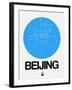 Beijing Blue Subway Map-NaxArt-Framed Art Print