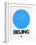 Beijing Blue Subway Map-NaxArt-Framed Art Print