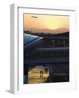 Beijing Capital Airport, Second Largest Building in the World, Beijing, China-Kober Christian-Framed Photographic Print