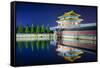Beijing, China Forbidden City Gate.-SeanPavonePhoto-Framed Stretched Canvas