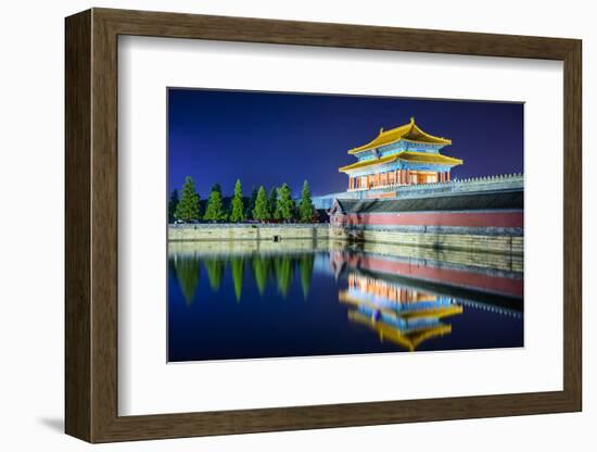 Beijing, China Forbidden City Gate.-SeanPavonePhoto-Framed Photographic Print