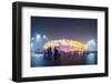 Beijing, China. Olympic Park, National Stadium (Called the Bird's Nest) at Night-Matteo Colombo-Framed Photographic Print