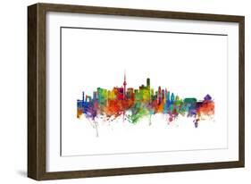 Beijing China Skyline-Michael Tompsett-Framed Art Print